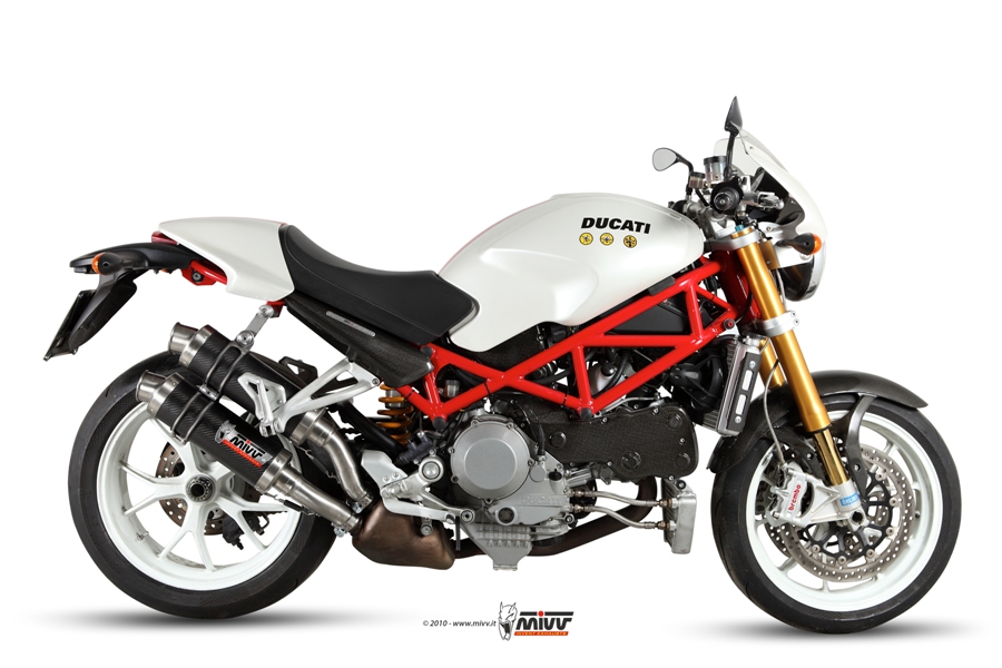 [D.020.L2S] Mivv 2 Slip-On GP carbon Ducati Monster S4Rs 2006-08