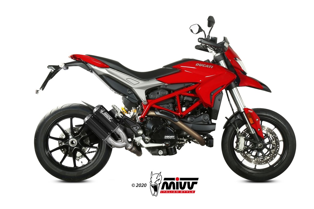 [D.043.SM3C] Mivv 2 Slip-On Mk3 carbono Ducati Hypermotard 939 2016-18