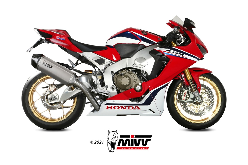 [H.070.LRT] Mivv Slip-On Speed edge titan Honda CBR 1000 RR 2017-19