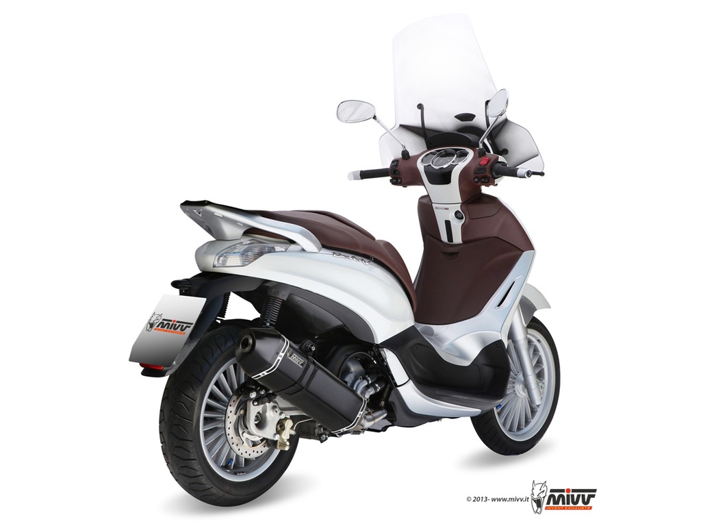 [P.006.LRB] Mivv Full system 1x1 Speed edge black Piaggio Beverly 300 2010-16