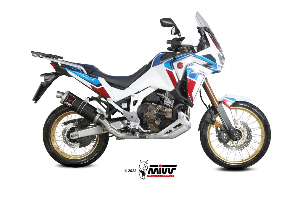 [H.079.LEKB] Mivv Slip-On Dakar black Honda CRF 1100 L Africa Twin 2020-24