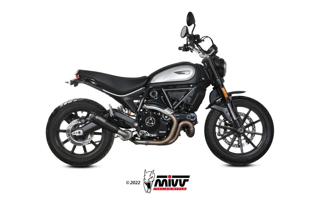 [D.050.LC4B] Mivv Slip-On X-M1 black Ducati Scrambler 800 Icon / Icon Dark 2021-22