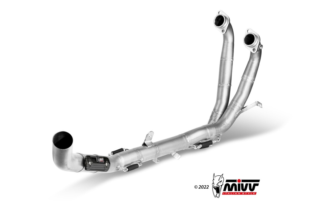 [A.017.C1] Mivv Tubo no kat (compatible con silenciadores Mivv y Originales) Aprilia Tuareg 660 2022-24