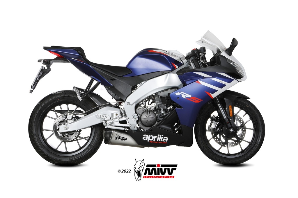 [A.018.LDRX] Mivv Full system 1x1 Delta Race St. Steel Aprilia RS 125 2021-24