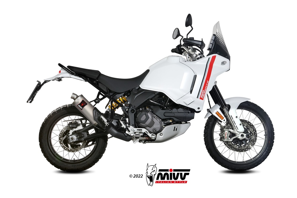 [D.053.LDKT] Mivv Slip-On Dakar titanium Ducati Desertx 2022-24