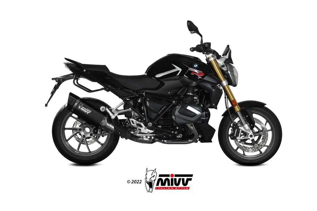 [B.040.LR1TB] Mivv Slip-On SR-1 black titanium BMW R 1250 R / RS 2021-