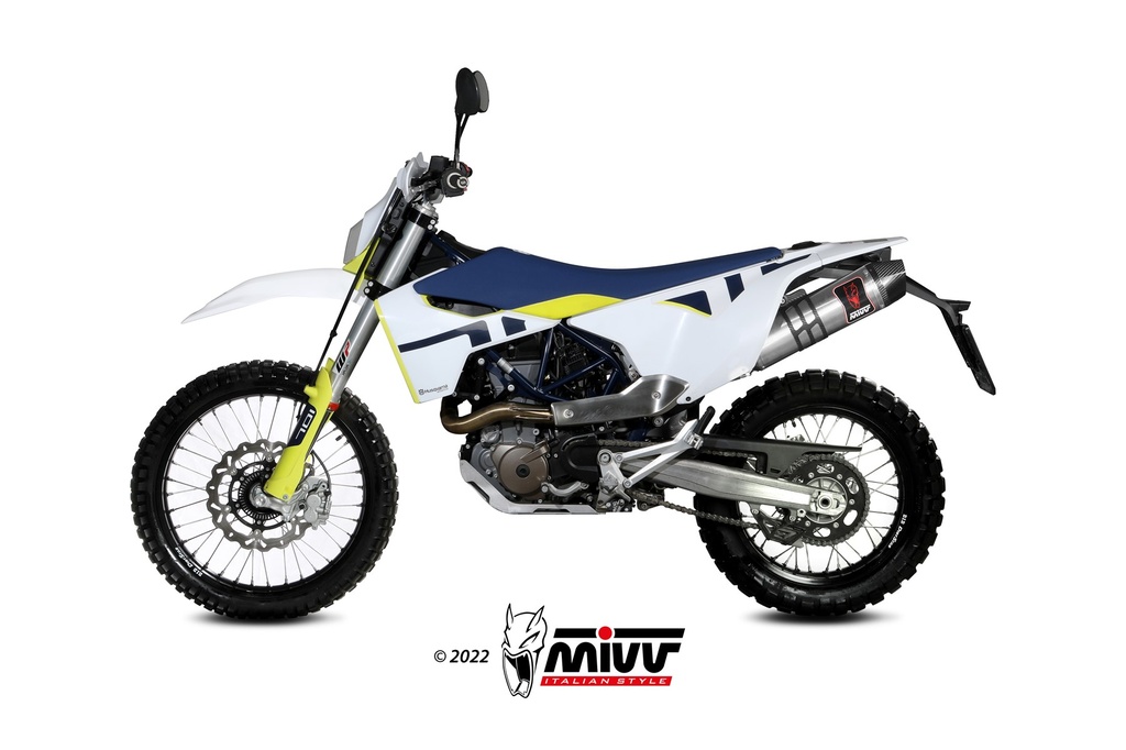 [M.HU.010.LXC] Mivv Slip-On Oval St. Steel Husqvarna 701 Enduro / Supermoto 2021-24