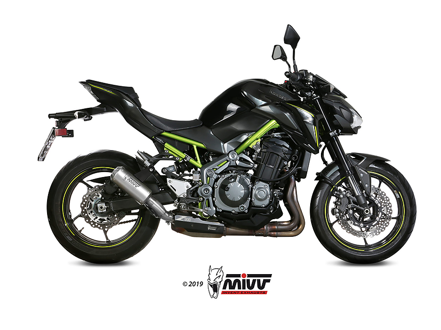 [K.056.LM3X] Mivv Slip-On Mk3 St. Steel Kawasaki Z900 A2 (35 KW / 70 KW) 2017-24