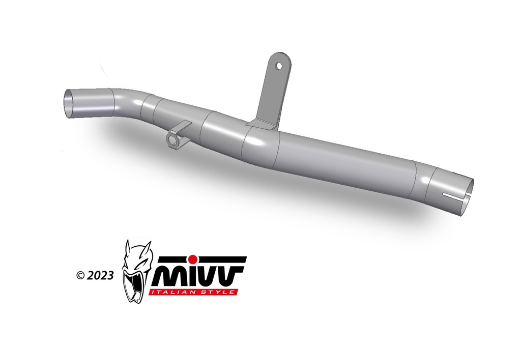 [MM.001.C1] Mivv Tubo no kat (compatible con silenciadores Mivv y Originales) Moto Morini X-CAPE 2021-24