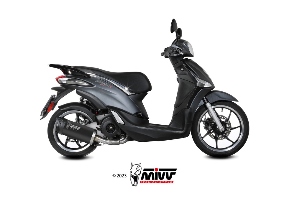 [MV.PG.0009.LV] Mivv Full system 1x1 Mover black Piaggio Liberty 125 2019-24