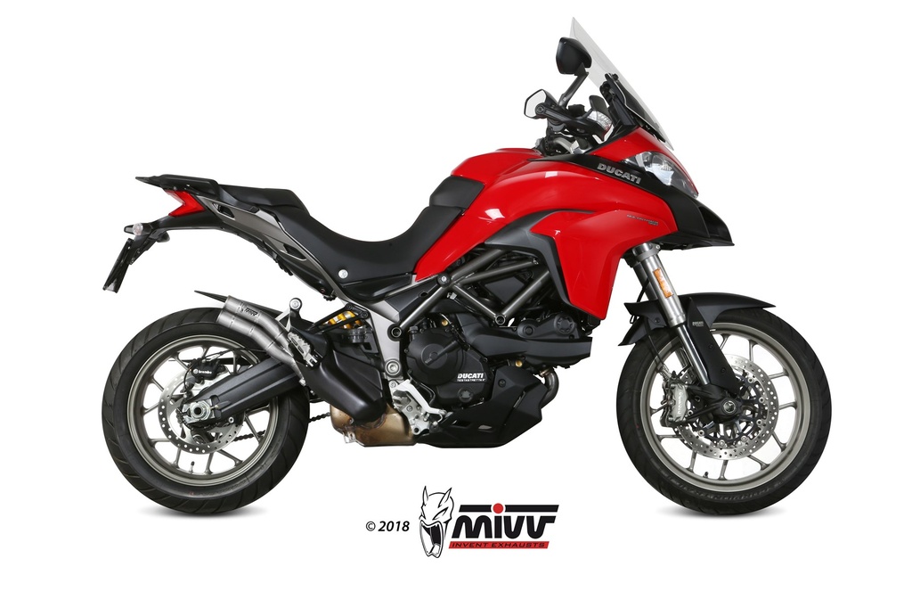 [D.037.LDGX] Mivv Slip-On Double Gun St. Steel Ducati Multistrada 950/S 2017-21 / Multistrada 1200 Enduro 2016-18