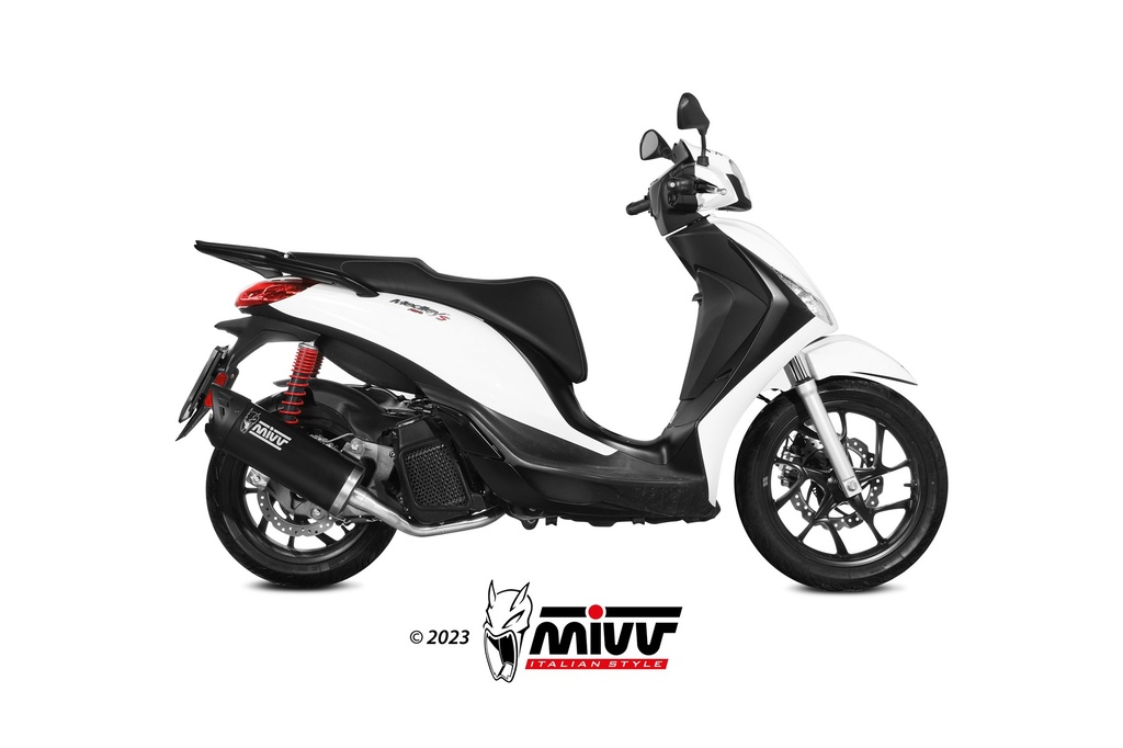 [MV.PG.0010.LV] Mivv Full system 1x1 Mover black Piaggio Medley 125 S / 150 S 2021-24