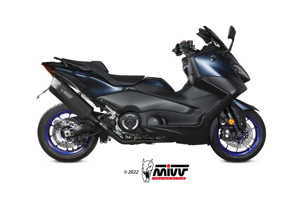 [Y.073.LR1TBN] Mivv Full system 2x1 SR-1 black titanium Yamaha T-MAX 560 2022-24