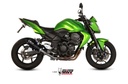 Mivv Slip-On GP black con tapa carbono Kawasaki Z750 2007-14