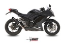 Mivv Slip-On GP black con tapa carbono Kawasaki Ninja 300 2013-16 / Z300 2015-16