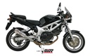 Mivv Slip-On GP titanium con tapa carbono Suzuki SV 650 1999-02