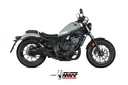 MIVV SLIP-ON HR-1 BLACK CON TAPA EN CARBONO HONDA CMX 500 REBEL 2022-24