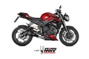 MIVV FULL SYSTEM 3x1 X-M5 BLACK TRIUMPH STREET TRIPLE 765 R / RS 2023-24