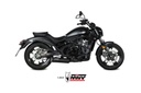 MIVV FULL SYSTEM 2x1 HR-1 BLACK KAWASAKI VULCAN S 2017-23