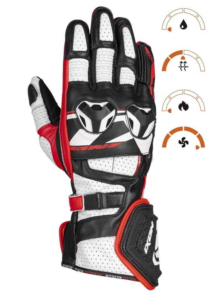 [300211057-1015] GUANTES DE MOTO IXON RS ALPHA PARA VERANO