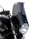 Maxi sprint screen (32 cm - Adaptable on many roadsters of Honda, Yamaha, Kawasaki, Suzuki, BMW, Triumph and other brands)