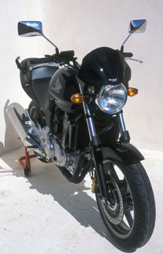 [60501035] Mini scoop screen (25 cm - Specify your motorcycle model when ordering - Fits on many roadsters from Honda, Yamaha, Kawasaki, Suzuki, BMW, Triumph and other brands)