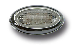 [9105AL007] Repetidores LED ovalados (complemento indicadores) blancos