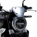 Cúpula deportiva en aluminio anodizado para Honda CB 1000 R 2018-2020 (15 cm - con kit de fijación) 
