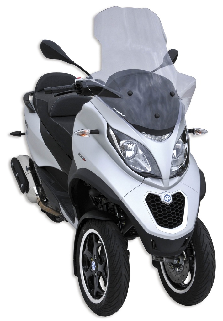 [015301P13] Windscreen scooter high protection for Piaggio MP3 125/300/400/500 2011-2018 (touring-sport-business model) (70 cm - with hand protection)  