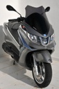 Parabrisas deportivo para Piaggio X10 125ie/350ie/500 Executive y Sport 2012-2017 (54 cm)