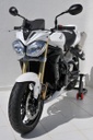 Carenado de faro para Triumph STREET TRIPLE 2012 (25 cm - con cúpula negra transparente)