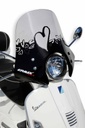 Sport windscreen for Vespa GTS-HPE 125/300 2008-2022 (45 cm)