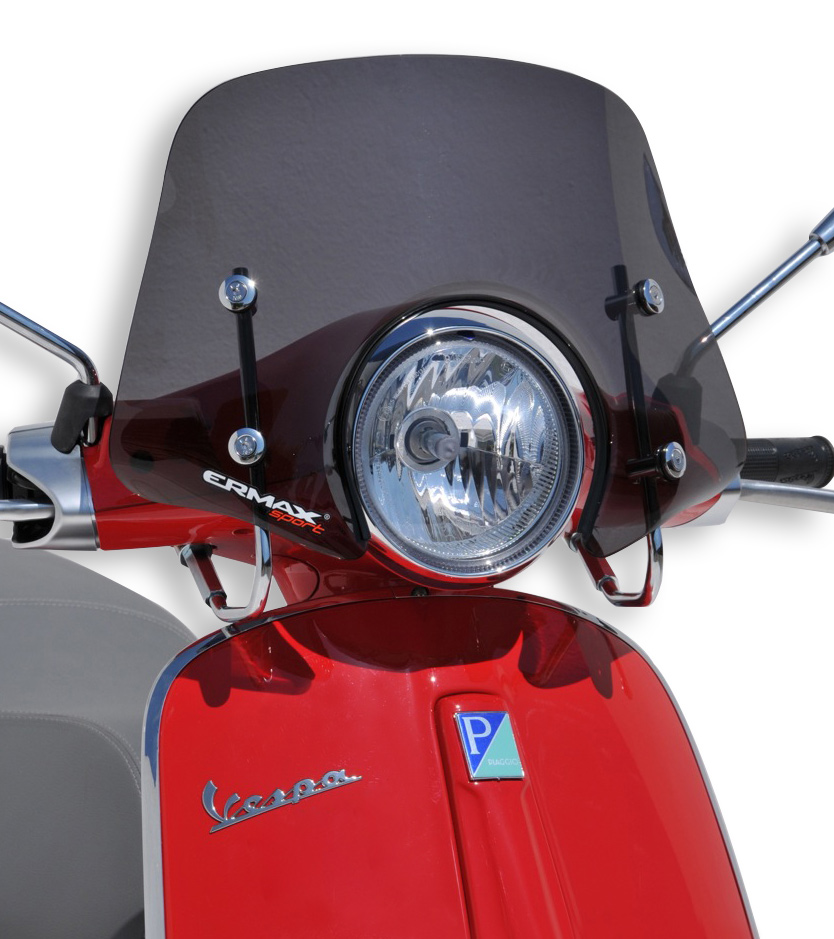 [PC1301006] Small screen for Vespa PRIMAVERA 50/125/150 2014-2023 (30 cm - with chrome fixing kit)