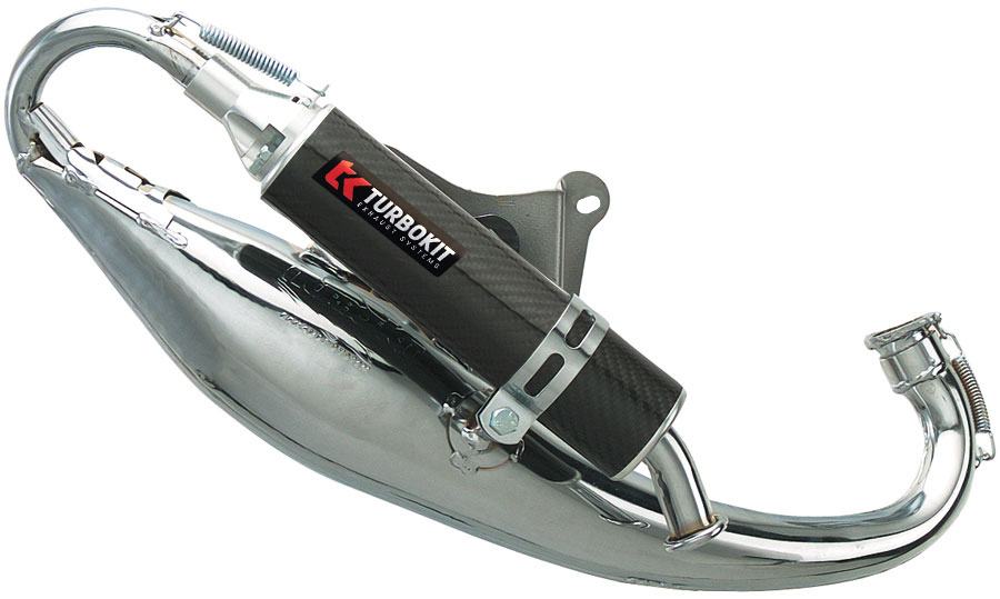 [CARR01] MINARELLI SCOOTER 70 RACING EXHAUST (CHROME)