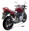 TUBO DE ESCAPE MIVV SLIP-ON SUONO ST. STEEL WITH CARBON CAP SUZUKI GSF 650 BANDIT 2007-15 / GSX 650 F 2008-15