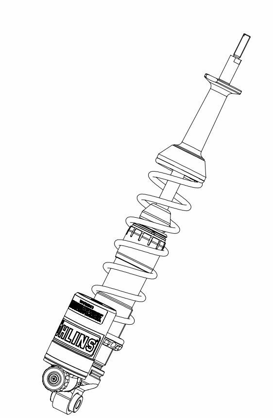 [PI 802] Shock absorber Öhlins STX 36 Scooter Piaggio Vespa Sprint 150 PI 802