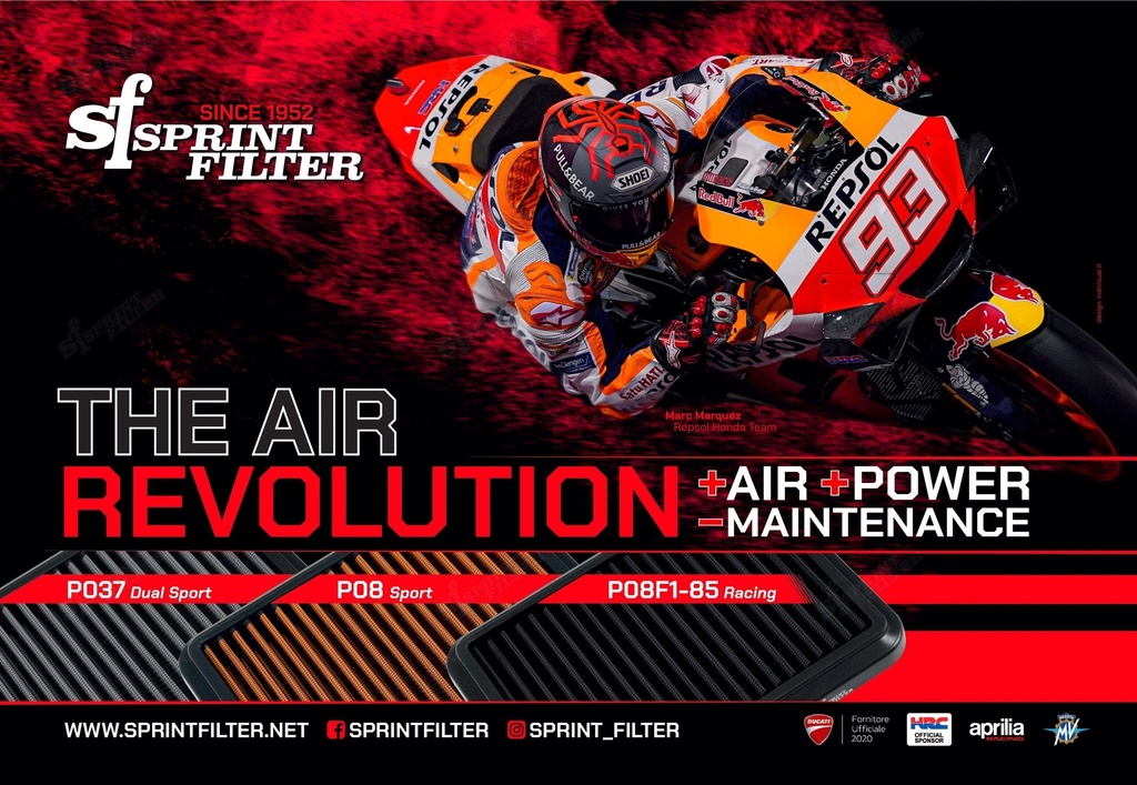 [R135S] Air filter SPRINT FILTER R135S