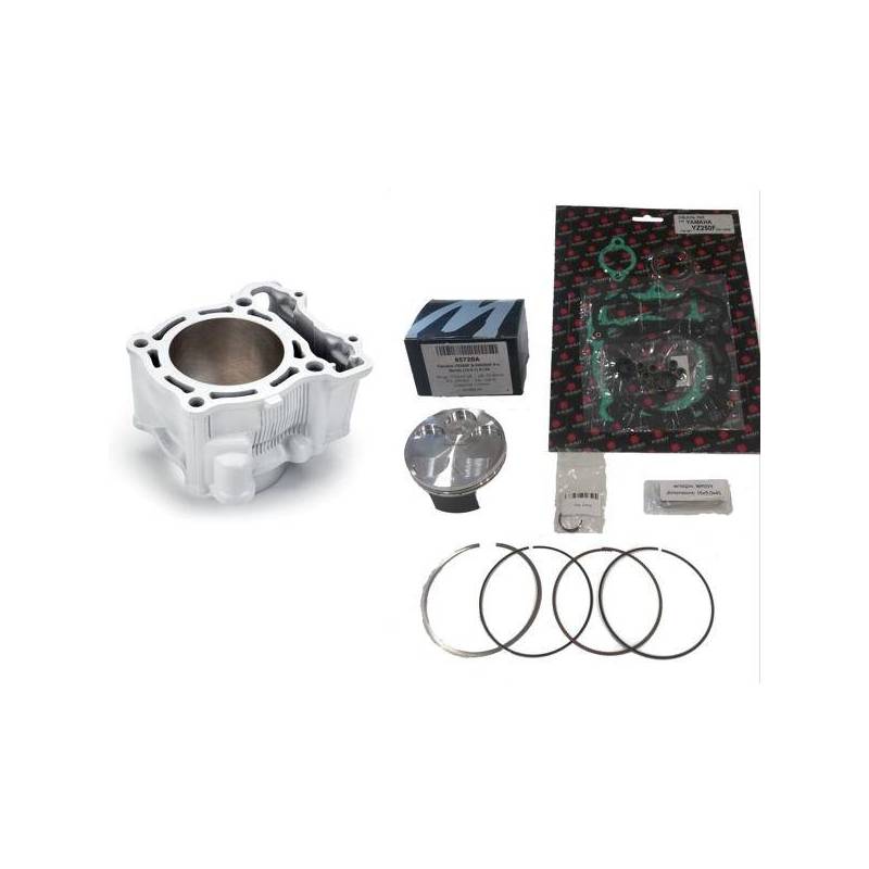 [CIL-1000HC] Aluminum cylinder cross 4T Yamaha YZ 250 F / WR 250 F 2001-2004 PISTON HIGH COMPRESSION Ø77